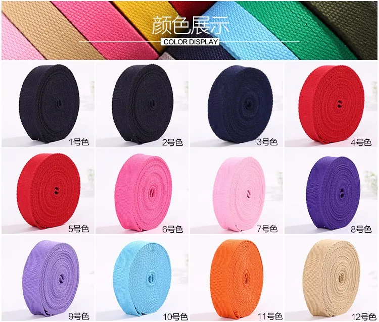 Thick Canvas Cotton Webbing Tape Bag Belt strap Shoulder Backpack Handle Sewing Craft Webbing 5 meter width 30mm
Thick Canvas Cotton Webbing Tape Bag Belt strap Shoulder Backpack Handle Sewing Craft Webbing 5 meter width 30mm