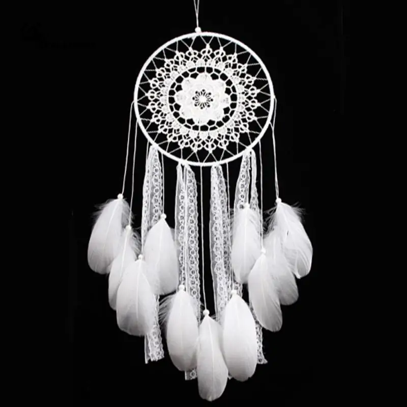 Handmade Crafts Feather Wind Chimes Hanging Decoration Lace Decorative Border Dream Catcher Wedding Accessories
Handmade Crafts Feather Wind Chimes Hanging Decoration Lace Decorative Border Dream Catcher Wedding Accessories