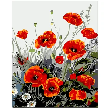 WONZOM Red poppy flower-Diy Oil Painting By Numbers Kits, Wall Art Picture, Paint By Number On Canvas For Arts, Acrylic Paint
WONZOM Red poppy flower-Diy Oil Painting By Numbers Kits, Wall Art Picture, Paint By Number On Canvas For Arts, Acrylic Paint