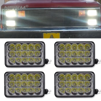 4pc 6 inch LED Headlights Rectangular Replacement for Kenworth T800 T400 T600 For Peterbilt 357 378 379
4pc 6 inch LED Headlights Rectangular Replacement for Kenworth T800 T400 T600 For Peterbilt 357 378 379