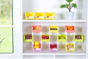 5PCS/Pack Stacking Plastic Storage Basket Kitchen Storage Shelf Spice Rack Creative Fruits and Vegetables Box Home Orgainzer
5PCS/Pack Stacking Plastic Storage Basket Kitchen Storage Shelf Spice Rack Creative Fruits and Vegetables Box Home Orgainzer