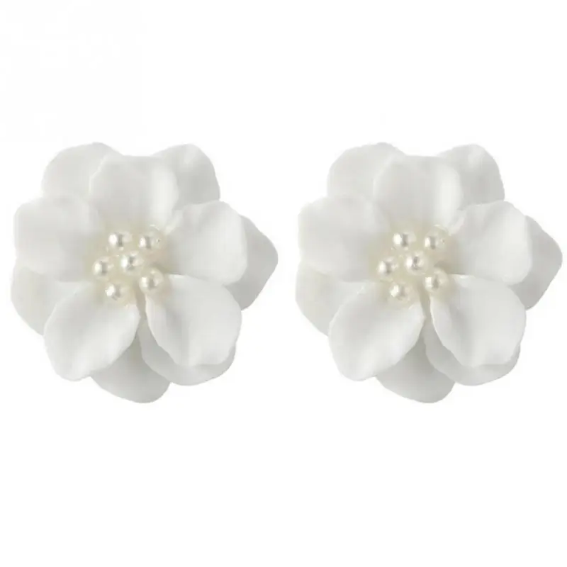 1 Pair New Fashion Big White Camellia Flower Earrings For Women Jewelry Elegant Ear Studs Jewelry Brincos Nice Wedding Gift
1 Pair New Fashion Big White Camellia Flower Earrings For Women Jewelry Elegant Ear Studs Jewelry Brincos Nice Wedding Gift