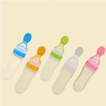 Infant Baby Silicone Feeding with Spoon Feeder Food Rice Cereal Bottle Extrusion Type Rice Paste Bottle
Infant Baby Silicone Feeding with Spoon Feeder Food Rice Cereal Bottle Extrusion Type Rice Paste Bottle