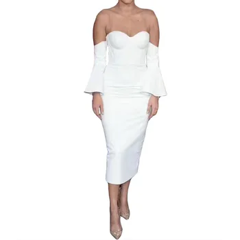 2019 Women Sexy Autumn New Banadage Dress Slash Neck Flare Long Sleeve Split Bodycon Celebrity Vestidos Party Dresses
2019 Women Sexy Autumn New Banadage Dress Slash Neck Flare Long Sleeve Split Bodycon Celebrity Vestidos Party Dresses