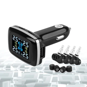 Car Tire Pressure Monitoring System Real-time Cigarette Lighter USB Wireless Car TPMS Tire Pressure Gauge 4 Sensors
Car Tire Pressure Monitoring System Real-time Cigarette Lighter USB Wireless Car TPMS Tire Pressure Gauge 4 Sensors
