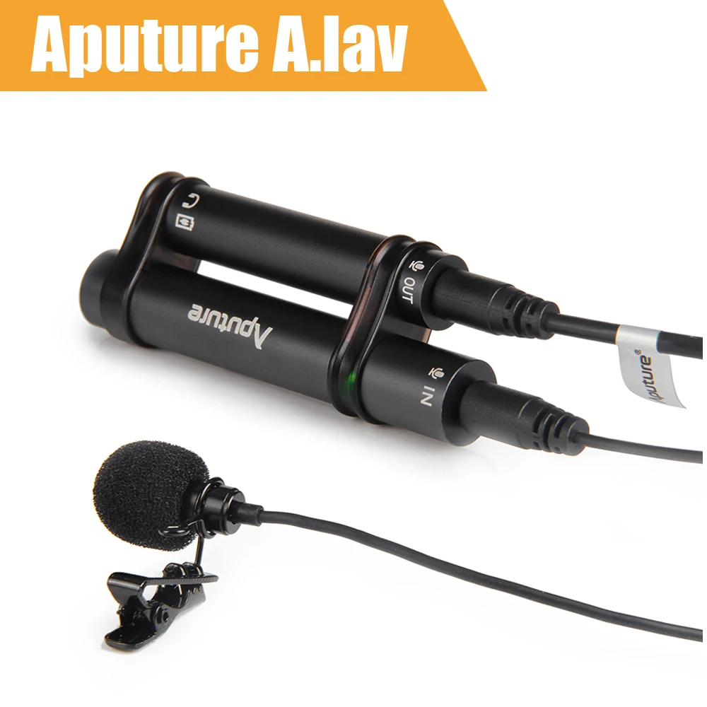 Image Aputure A.lav Lavalier Microphone Omnidirectional Condenser Mic for Mobile Phone Pad and other Recorder Equipments