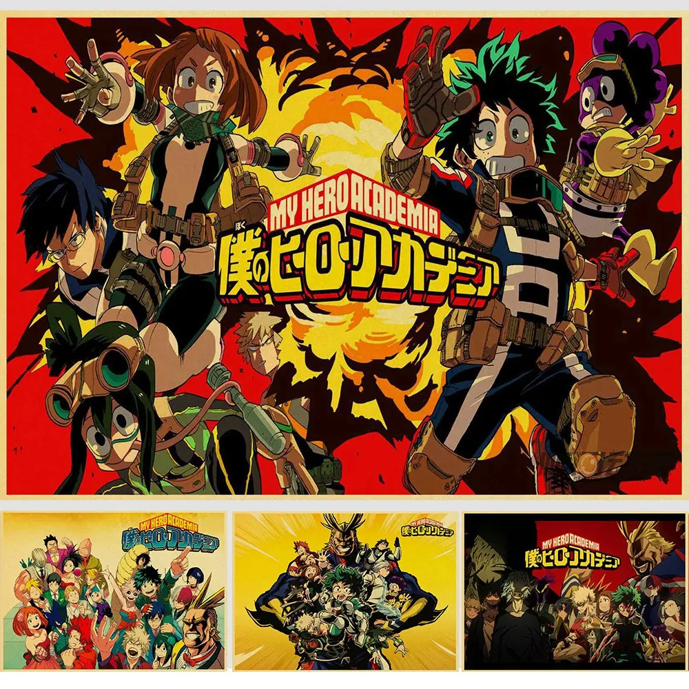 Japanese cartoon anime My Hero Academia Midoriya Izuku Vintage Paper Poster Wall Painting Home Decoration 42X30 CM 30X21 CM
Japanese cartoon anime My Hero Academia Midoriya Izuku Vintage Paper Poster Wall Painting Home Decoration 42X30 CM 30X21 CM