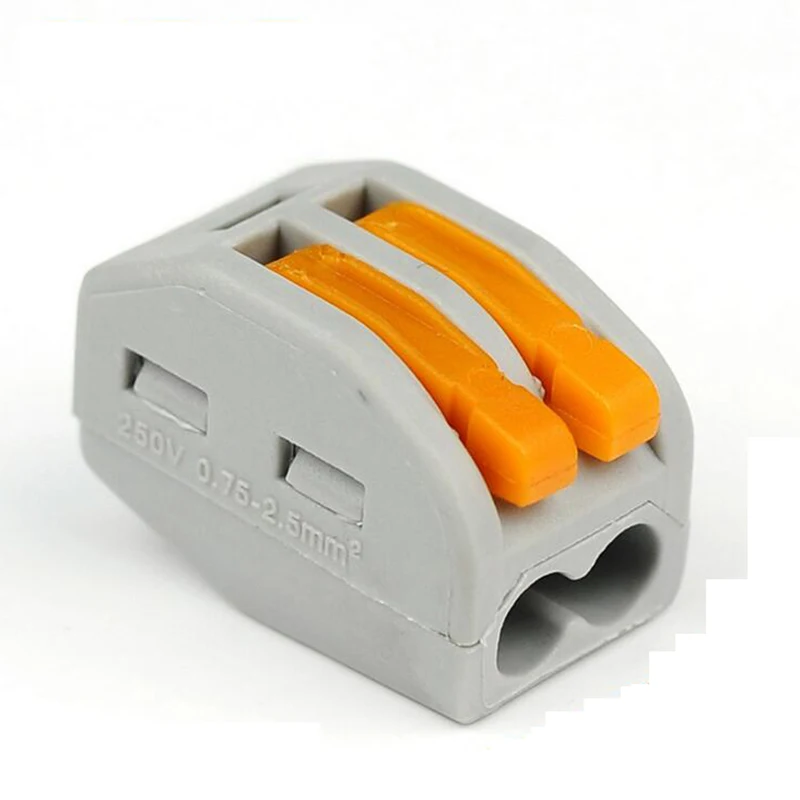 10 Pcs/lot 222-412(PCT212) Universal Compact Wire Wiring Connector 2 Pin Conductor Terminal Block
10 Pcs/lot 222-412(PCT212) Universal Compact Wire Wiring Connector 2 Pin Conductor Terminal Block