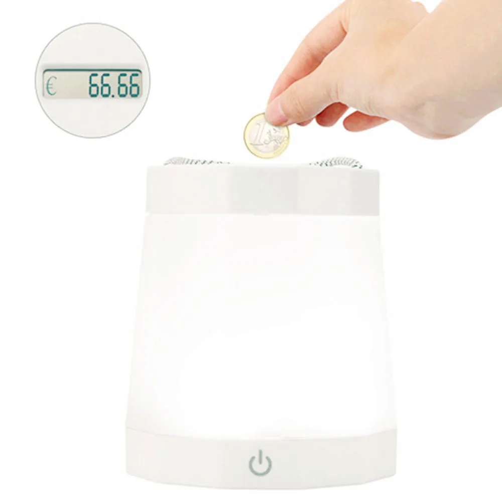 Mick Tan New design Table lamp shaped coin counting money jar digital counting coin money box
Mick Tan New design Table lamp shaped coin counting money jar digital counting coin money box