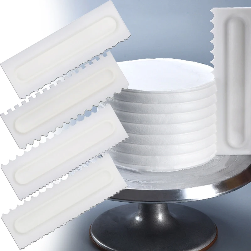 4pcs Multifunctional Irregular Teeth Edge Cream Scraper Cream Smooth Cake Spatula Cake Decorating Comb Cake Scraper Cake Decor
4pcs Multifunctional Irregular Teeth Edge Cream Scraper Cream Smooth Cake Spatula Cake Decorating Comb Cake Scraper Cake Decor