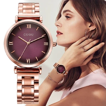 GUOU Women's Watches 2019 Reloj Bracelet Ladies Watch Rose Gold Women Watches For Women Top Brand Luxury relogio feminino Gift
GUOU Women's Watches 2019 Reloj Bracelet Ladies Watch Rose Gold Women Watches For Women Top Brand Luxury relogio feminino Gift