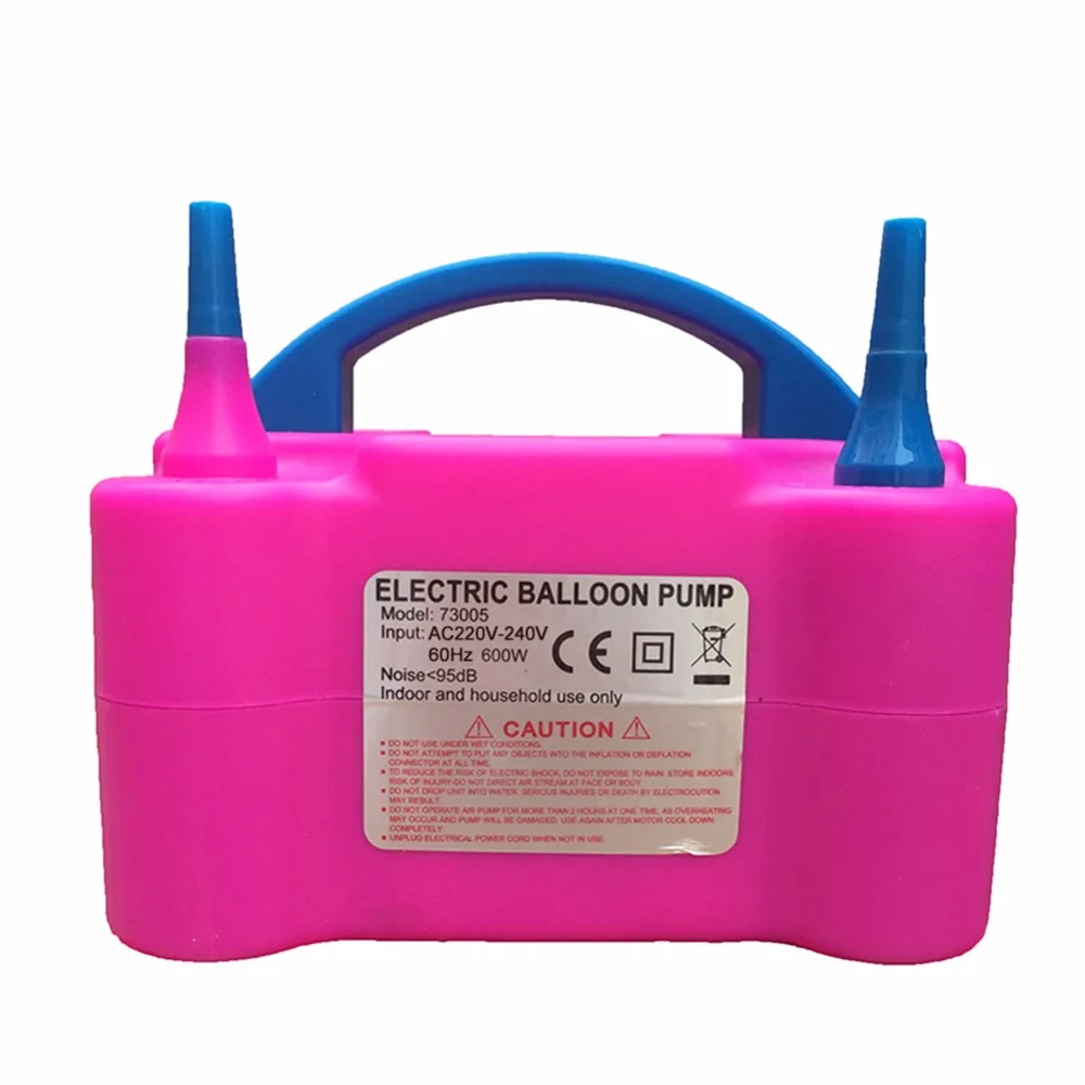 Protable 600W High Voltage Double Hole AC Inflatable Electric Balloon Inflator Pump Air Balloon Pump Portable Air Blower EU Plug
Protable 600W High Voltage Double Hole AC Inflatable Electric Balloon Inflator Pump Air Balloon Pump Portable Air Blower EU Plug