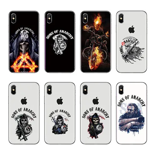 American TV Sons of Anarchy Soft silicone TPU Transparent Back Cover Case For iPhone 4 5 6 7 8 PLUS X Coque Fundas
American TV Sons of Anarchy Soft silicone TPU Transparent Back Cover Case For iPhone 4 5 6 7 8 PLUS X Coque Fundas