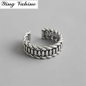 ying Vahine 100% 925 Sterling Silver Vintage Style Oval Beads Open Rings for Women
ying Vahine 100% 925 Sterling Silver Vintage Style Oval Beads Open Rings for Women