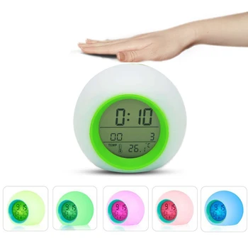 Creative LED Digital Alarm Clock Colorful Kids Wake Up Table Clocks Alarm Clocks Thermometer Snooze Desk Clock Home Decoration
Creative LED Digital Alarm Clock Colorful Kids Wake Up Table Clocks Alarm Clocks Thermometer Snooze Desk Clock Home Decoration