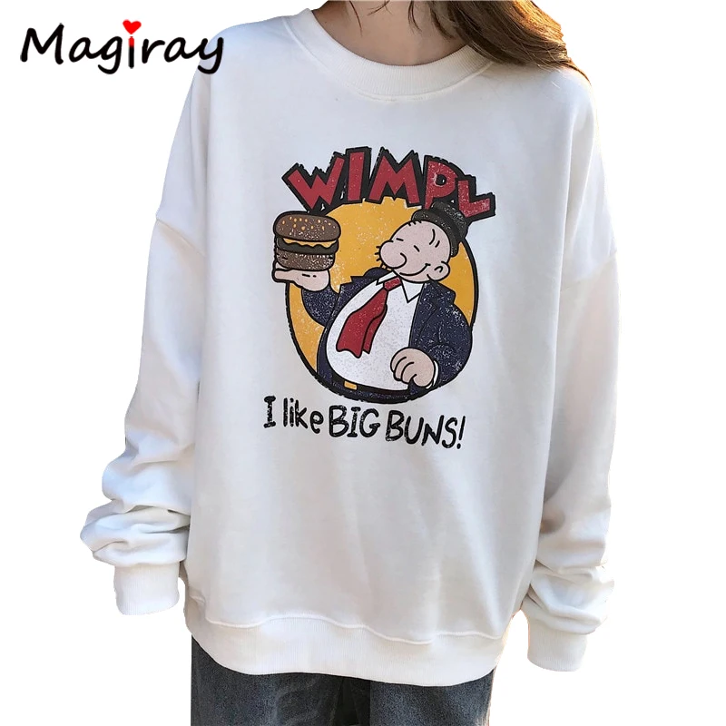 Magiray Cute Kawaii Letter Cartoon Print Sweatshirt Women Long Sleeve Warm Fleece 2018 Winter Oversized Hoodie Wimpy Tumblr C452
Magiray Cute Kawaii Letter Cartoon Print Sweatshirt Women Long Sleeve Warm Fleece 2018 Winter Oversized Hoodie Wimpy Tumblr C452