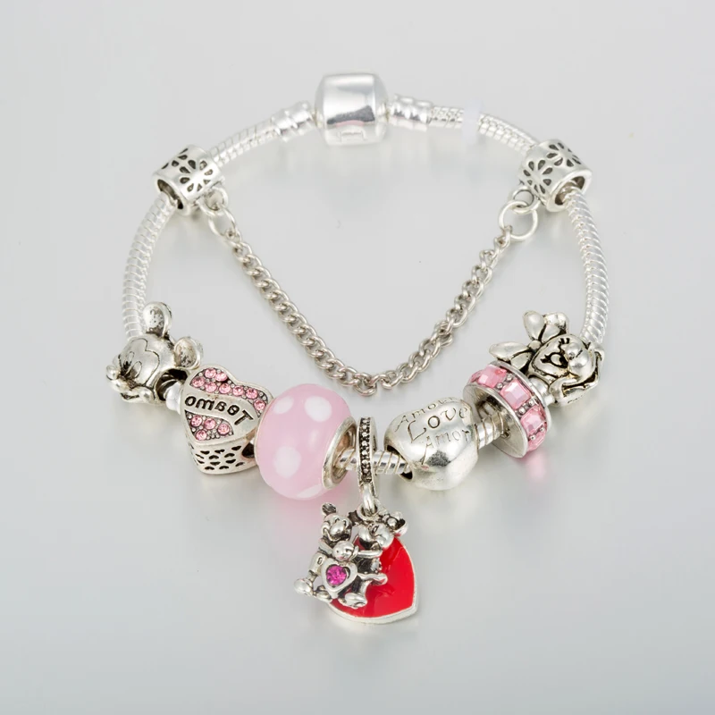 ANNAPAER DIY Jewelry Pulseras Gift Armbander Charm Bracelets Beads With Love Mickey Original for Women Valentines Gift B19064
ANNAPAER DIY Jewelry Pulseras Gift Armbander Charm Bracelets Beads With Love Mickey Original for Women Valentines Gift B19064