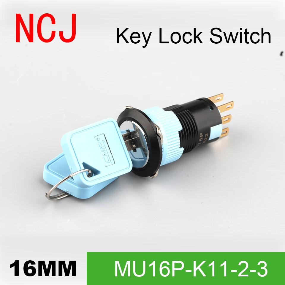 NCJ MP16 PC 16MM Knob Switch Series - key lock Knob switch key lock switch 5A
NCJ MP16 PC 16MM Knob Switch Series - key lock Knob switch key lock switch 5A