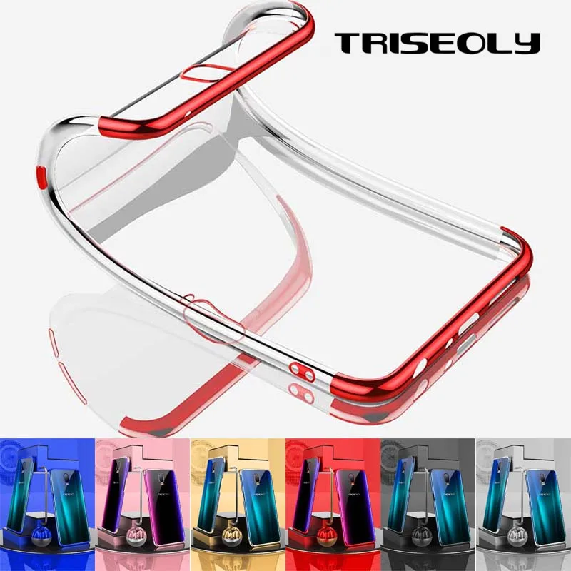 TRISEOLY Case For Oppo R17 Pro A83 A71 A77 F3 F7 F9 A3 A7X Find X K1 Plating TPU Transparent Soft Silicone Cover Couqe Fundas
TRISEOLY Case For Oppo R17 Pro A83 A71 A77 F3 F7 F9 A3 A7X Find X K1 Plating TPU Transparent Soft Silicone Cover Couqe Fundas