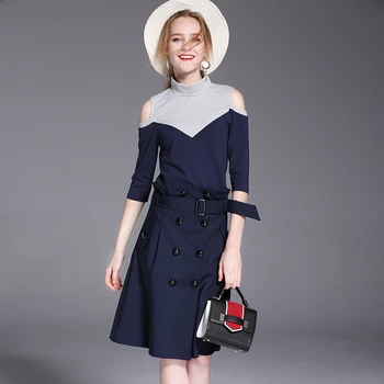 A Suit Women Skirt Top 2 Pcs Dress New 2017 Summer Long Waist Belt European Fashion Brand Design Quality Clothing Vestidos Lady
A Suit Women Skirt Top 2 Pcs Dress New 2017 Summer Long Waist Belt European Fashion Brand Design Quality Clothing Vestidos Lady