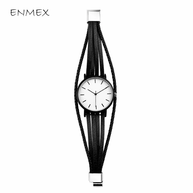gift Enmex brief lady wristwatch Genuine bracelet leather simple designs Trend and women fashion quartz watches
gift Enmex brief lady wristwatch Genuine bracelet leather simple designs Trend and women fashion quartz watches