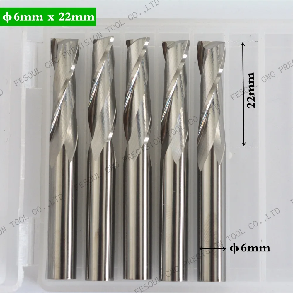 6mm*22mm,5pcs,Free shipping 2 Flutes End Mill,CNC machine milling Cutter,Solid carbide woodworking tool,PVC,MDF,Acrylic,wood
6mm*22mm,5pcs,Free shipping 2 Flutes End Mill,CNC machine milling Cutter,Solid carbide woodworking tool,PVC,MDF,Acrylic,wood