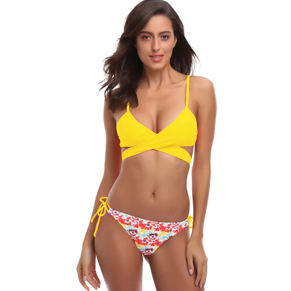 Women Swimwear Padded Fruit Sexy Swimsuits Lace-up Floral Print Beachwear Suit Bikini Bathing Swimwear Women's Swimming Suit
Women Swimwear Padded Fruit Sexy Swimsuits Lace-up Floral Print Beachwear Suit Bikini Bathing Swimwear Women's Swimming Suit
