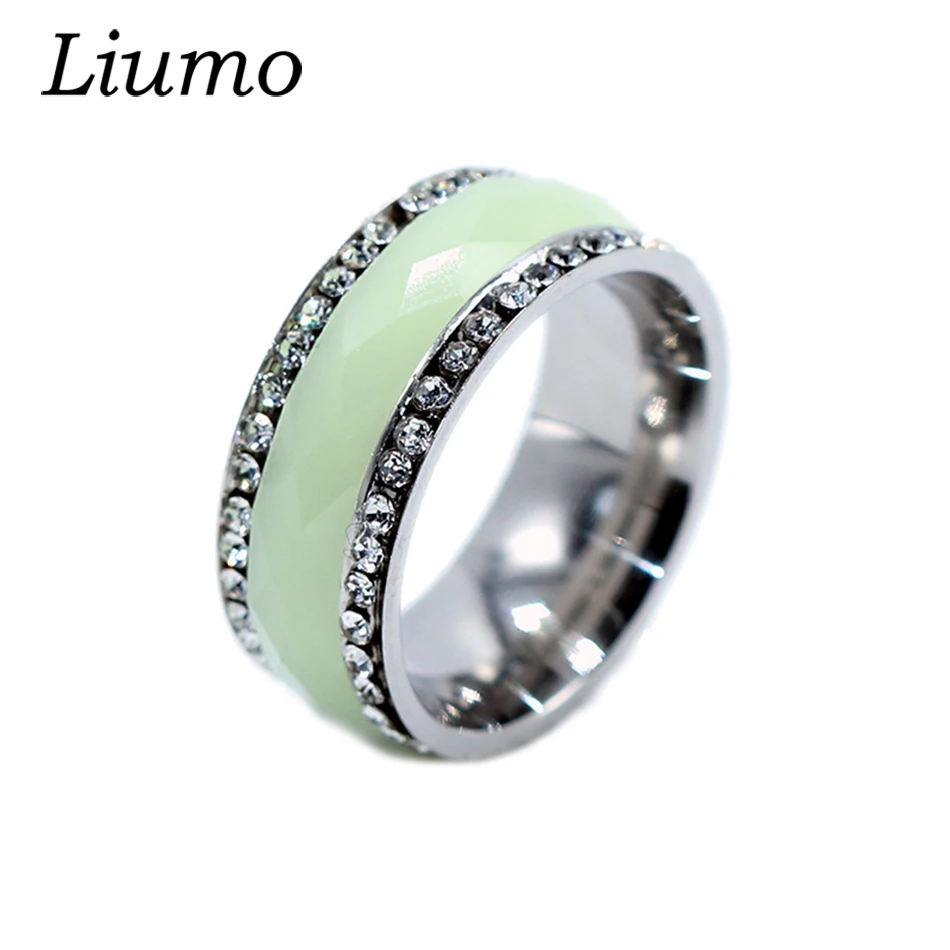 Liumo Fashion Glow In The Dark with Crystal Women Men Stainless Steel Party Ring Lr523
Liumo Fashion Glow In The Dark with Crystal Women Men Stainless Steel Party Ring Lr523
