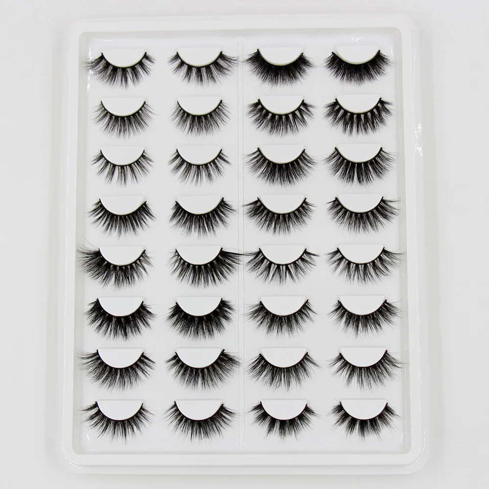 AMAOLASH 7/16 Pairs/Pack 3D Mink Lashes Fluffy False Eyelashes Handmade Mink Eyelashes Full Strip Lashes Eyelash Extension
AMAOLASH 7/16 Pairs/Pack 3D Mink Lashes Fluffy False Eyelashes Handmade Mink Eyelashes Full Strip Lashes Eyelash Extension
