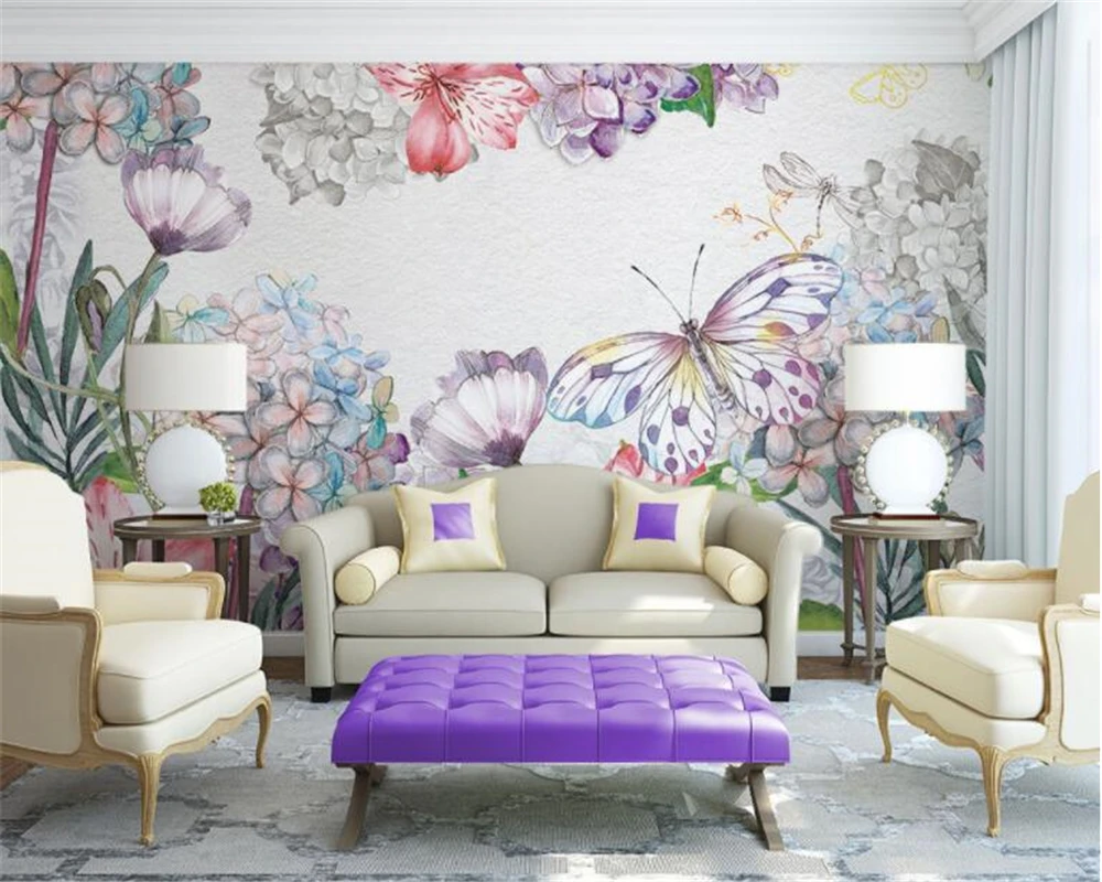 beibehang wallpaper for walls 3 d Custom high-level decorative painting 3D wallpaper European watercolor floral background wall
beibehang wallpaper for walls 3 d Custom high-level decorative painting 3D wallpaper European watercolor floral background wall