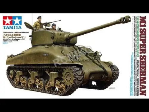 1/35 Tamiya 35322-танка из Израиля M1 набор пластиковых моделей Super Sherman игрушка на