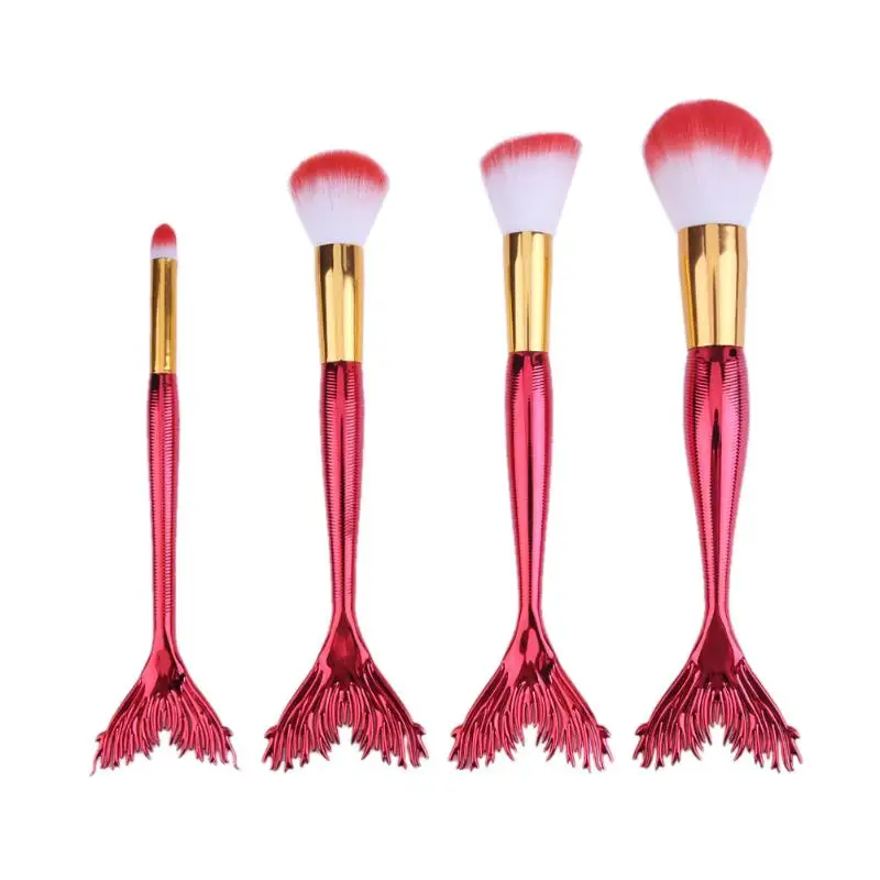 4pcs Fish Tail Brushes Cosmetic Foundation Face Base Makeup Eyeshadow Powder Lip Blush Blending Christmas Makeup Brush
4pcs Fish Tail Brushes Cosmetic Foundation Face Base Makeup Eyeshadow Powder Lip Blush Blending Christmas Makeup Brush