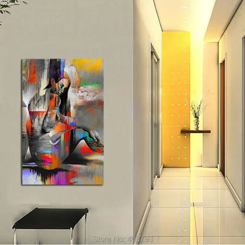 2016 NEW-Hand-painted Abstract Art Canvas Oil Painting Nude Naked Girl Figure Painting For Living Room 
2016 NEW-Hand-painted Abstract Art Canvas Oil Painting Nude Naked Girl Figure Painting For Living Room