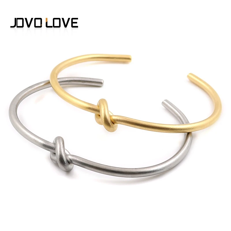 JOVO Pulseiras Charm Women Knot Cuff Bracelets Stainless Steel Silver Color Open Cuff Gold Bracelets & Bangles for Women Gift
JOVO Pulseiras Charm Women Knot Cuff Bracelets Stainless Steel Silver Color Open Cuff Gold Bracelets & Bangles for Women Gift