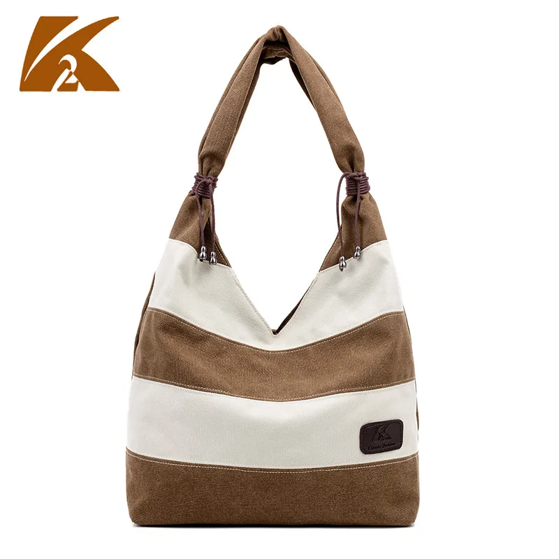 KVKY New Women's Handbag Fashion Striped Design Shoulder Bags Canvas Casual Portable Shopping Tote Bag
KVKY New Women's Handbag Fashion Striped Design Shoulder Bags Canvas Casual Portable Shopping Tote Bag
