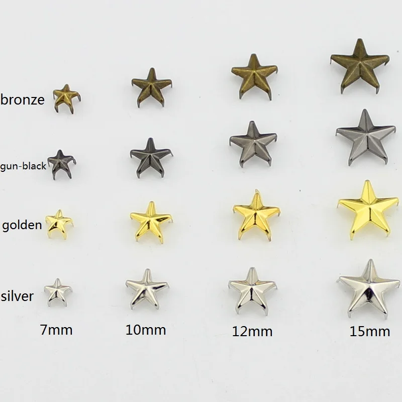 4 colors high quality 5 claws star rivets garment rivets for clothes rivets for leather diy accessory for jewelry bags hat shoe
4 colors high quality 5 claws star rivets garment rivets for clothes rivets for leather diy accessory for jewelry bags hat shoe