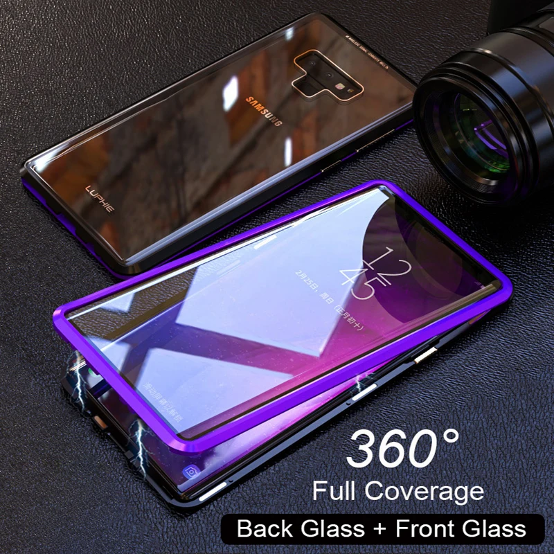 Double sided glass Full Protection Case sFor Samsung Galaxy S8 S9 Plus Note 9 8 Shockproor Cover Cases Metal Bumber For S9Plus
Double sided glass Full Protection Case sFor Samsung Galaxy S8 S9 Plus Note 9 8 Shockproor Cover Cases Metal Bumber For S9Plus