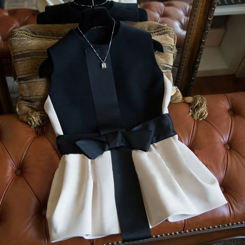 2019 Women Elegant Bow Patten Veste Femme Sleeveless Jackets Coat New Fashion Waistcoat Colete Feminino
2019 Women Elegant Bow Patten Veste Femme Sleeveless Jackets Coat New Fashion Waistcoat Colete Feminino