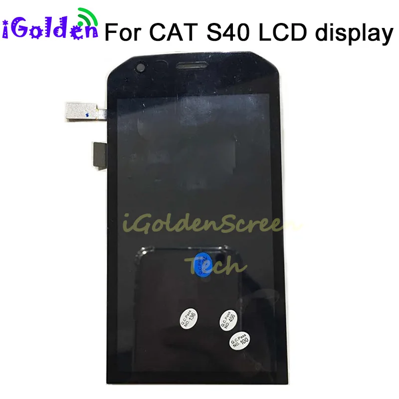 

100% Tested LCD screen display +Touch Screen digitizer For 4.7" Caterpillar CAT S40 LCD black color free shipping+Tools