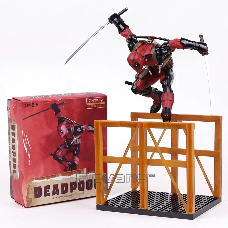 Crazy Toys Deadpool 2 Hurdling Ver. 1/6th Scale Statue PVC Figure Collectible Model Toy 40cm
Crazy Toys Deadpool 2 Hurdling Ver. 1/6th Scale Statue PVC Figure Collectible Model Toy 40cm