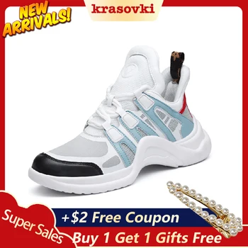 Krasovki Sneakers Women Spring Mesh Casual Korean Version Dropshipping Fashion Students Thick Bottom Breathable Women Shoes
Krasovki Sneakers Women Spring Mesh Casual Korean Version Dropshipping Fashion Students Thick Bottom Breathable Women Shoes
