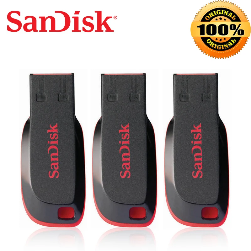 

Genuine SanDisk Cruzer Fit CZ50 USB Flash Drive 128GB 64GB 32GB USB 2.0 pen drive memory stick mini Pen Drives 16GB 8GB U disk