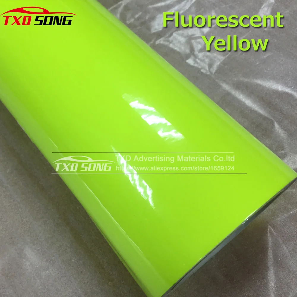 Premium quality Glossy Fluorescent Yellow Vinyl Sticker With air free bubble Fluorescent Vinyl Wrap Film For Car Body decoration
Premium quality Glossy Fluorescent Yellow Vinyl Sticker With air free bubble Fluorescent Vinyl Wrap Film For Car Body decoration