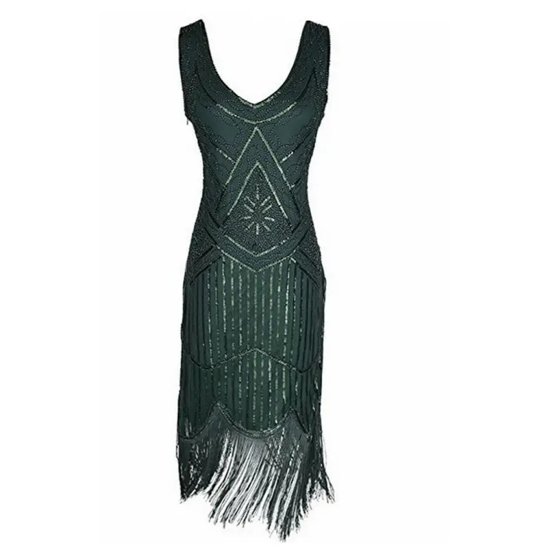 XS-4XL Newest Women's 1920s Vintage Beaded Sequin Fringed Deco Inspired Flapper Dress Roaring 20s Great Gatsby Dress Vestido
XS-4XL Newest Women's 1920s Vintage Beaded Sequin Fringed Deco Inspired Flapper Dress Roaring 20s Great Gatsby Dress Vestido