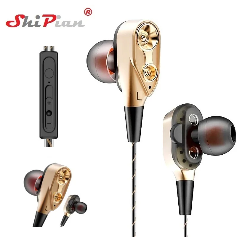 Double Unit Driver Subwoofer Earphone for Blackview A7 A7 Pro S8 P2 A10 In-Ear Headset Music Earpiece With Mic fone de ouvido
Double Unit Driver Subwoofer Earphone for Blackview A7 A7 Pro S8 P2 A10 In-Ear Headset Music Earpiece With Mic fone de ouvido