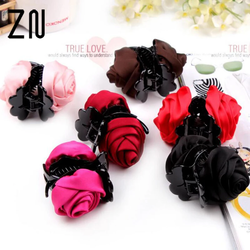 ZN Fashion Korean Hair Clip Rose Hair Claws Clips Hair Accessories For Women Girls Hair Crab Clamp Hairpin Headwear
ZN Fashion Korean Hair Clip Rose Hair Claws Clips Hair Accessories For Women Girls Hair Crab Clamp Hairpin Headwear