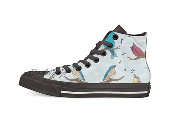 Four Calling Birds Design breathable Casual High Top lace-up Canvas shoes sneakers
Four Calling Birds Design breathable Casual High Top lace-up Canvas shoes sneakers