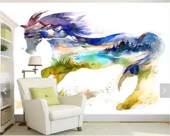 Custom 3d photo wallpaper 3d wall murals wallpaper Modern TV wall adornment background watercolor horse 3d living room wallpaper
Custom 3d photo wallpaper 3d wall murals wallpaper Modern TV wall adornment background watercolor horse 3d living room wallpaper
