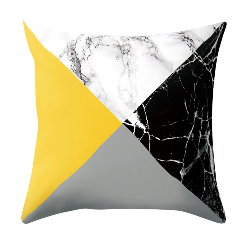 Gajjar Decorativos Para Sofa Cushion Cover Yellow Pillow Geometric Marble Polyester pillowcase Home Decoration Decor dropship429
Gajjar Decorativos Para Sofa Cushion Cover Yellow Pillow Geometric Marble Polyester pillowcase Home Decoration Decor dropship429