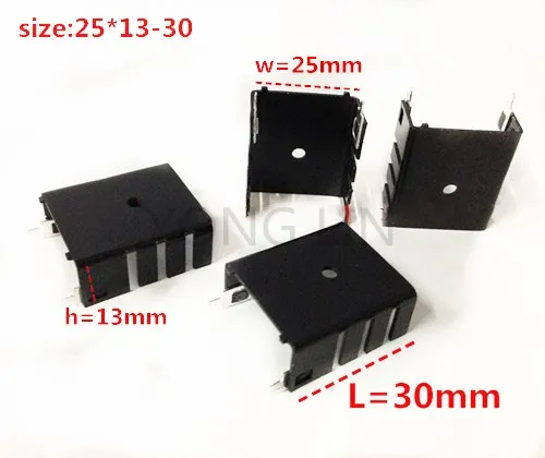 Aluminum/Aluminum radiator/Heatsink Heatsink Aluminum heatsink erotron radiator-fan 30*25*13 black belt needle Free shipping
Aluminum/Aluminum radiator/Heatsink Heatsink Aluminum heatsink erotron radiator-fan 30*25*13 black belt needle Free shipping
